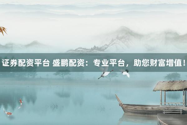 证券配资平台 盛鹏配资：专业平台，助您财富增值！