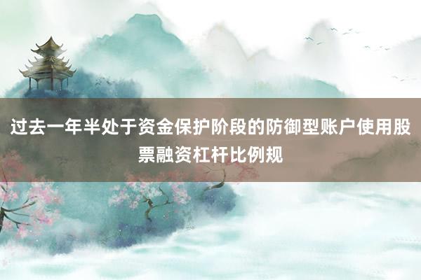 过去一年半处于资金保护阶段的防御型账户使用股票融资杠杆比例规