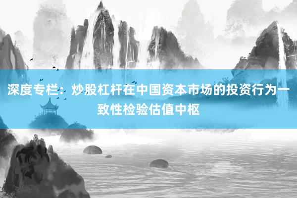 深度专栏：炒股杠杆在中国资本市场的投资行为一致性检验估值中枢
